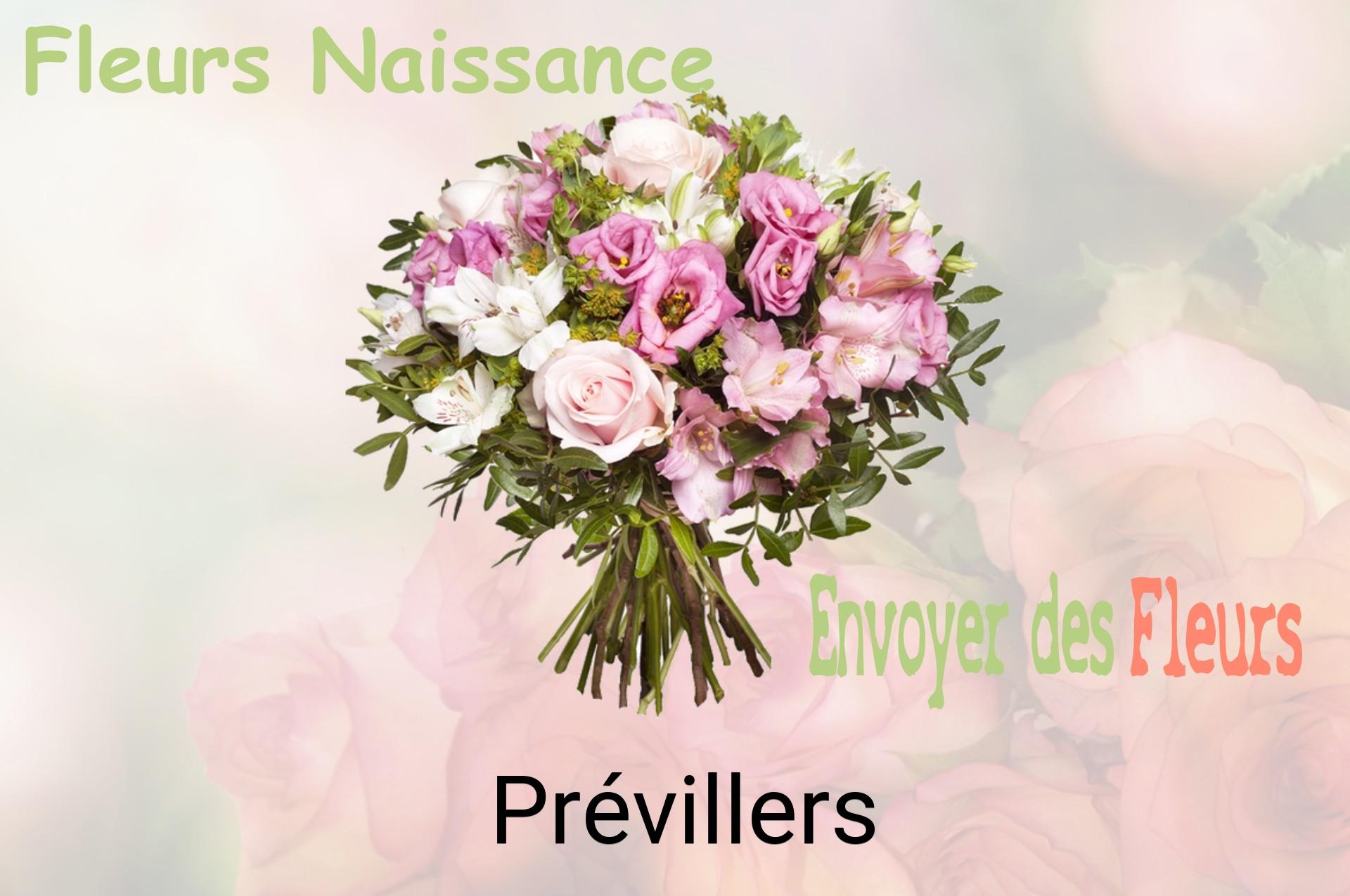 Bouquet de fleurs de naissance livré à Prévillers